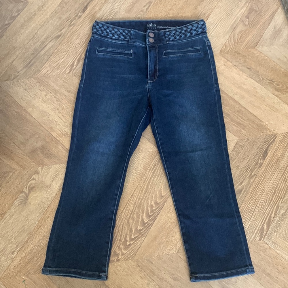 Soho New York & Co high waist cropped jeans size 8 NWT